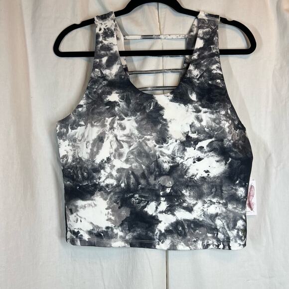 Jessica Simpson Tie Dye Workout crop top strappy back nwt - Picture 1 of 4